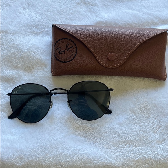 Ray-Ban Dark Oval Sunglasses - Picture 1 of 5